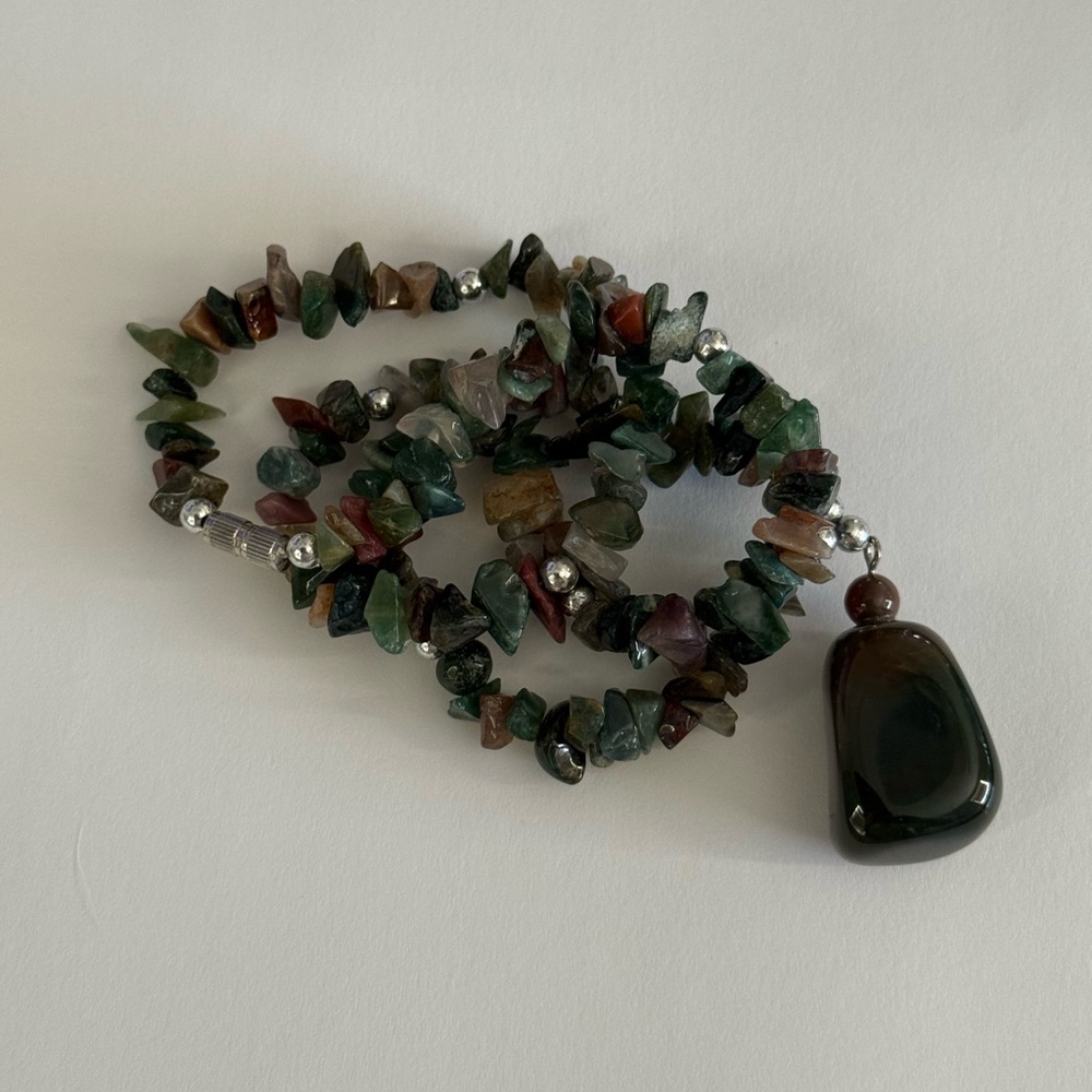 Multicolor Gemstone Necklace - image 2